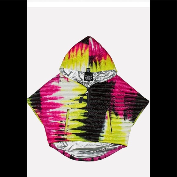 think rolyn Jackets & Blazers - Think Rolyn hi lo poncho. Pink rye dye.‎ Brand new!